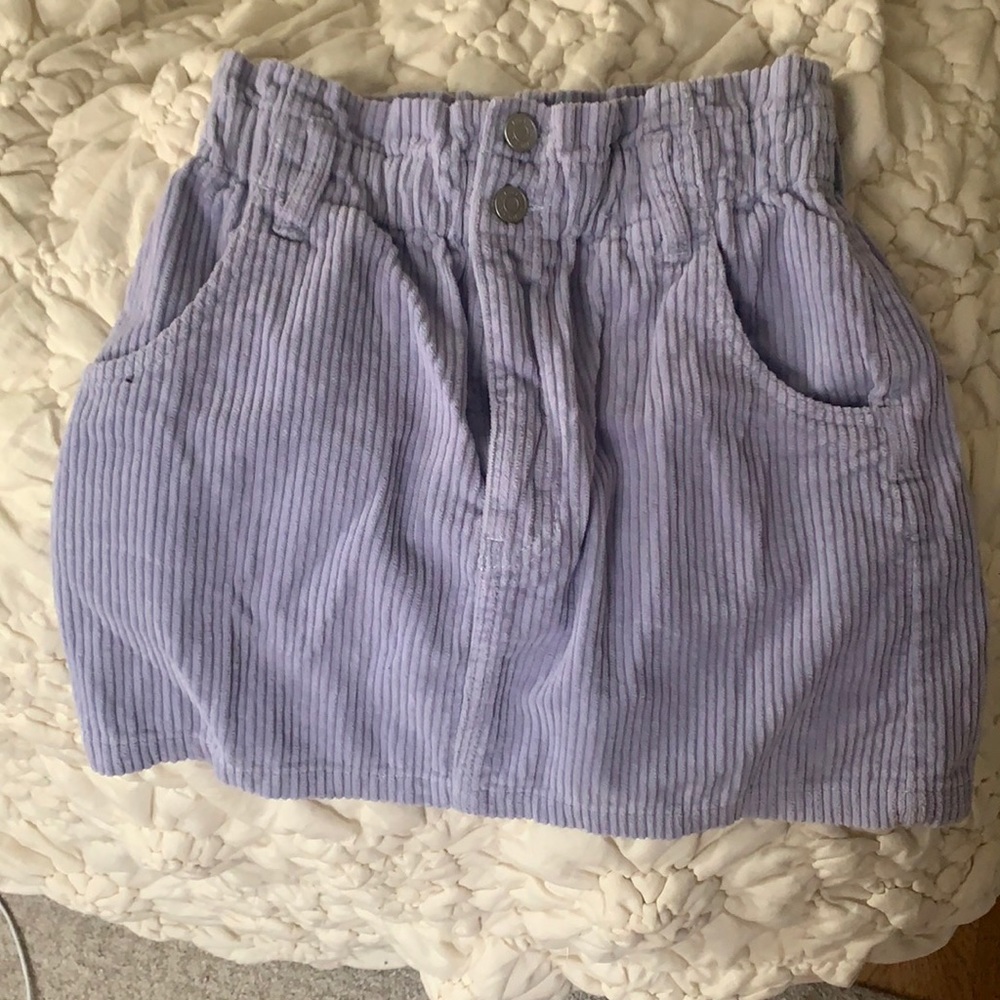 PACSUN Purple Corduroy Mini Skirt